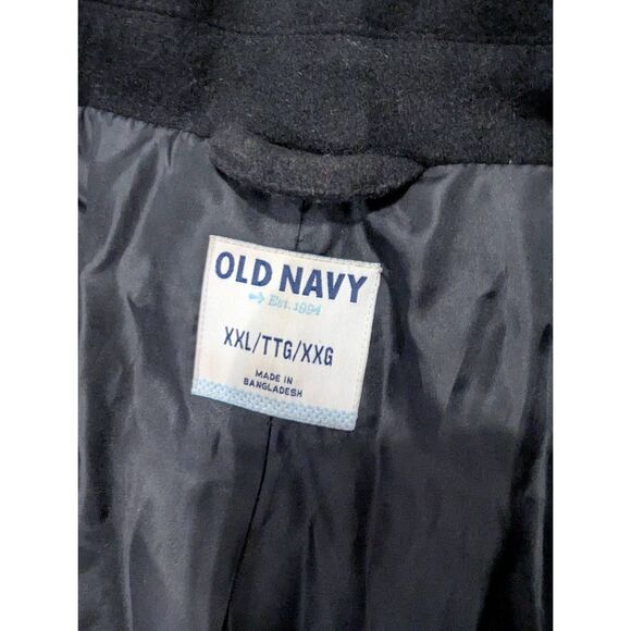 Old Navy Double Breasted Wool Blend Military Style Peacoat - Picture 13 of 15